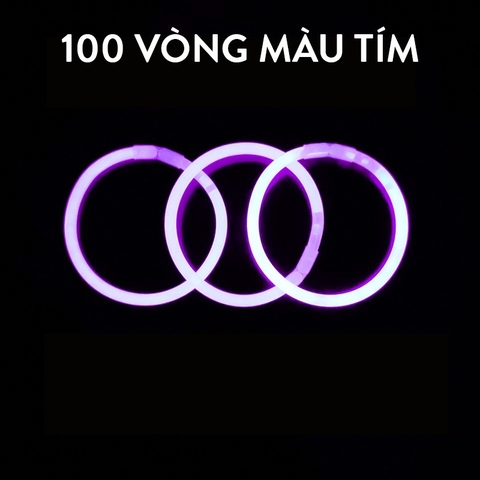 [ĐƯỢC CHỌN MÀU]Combo 100 Que Phát Sáng + Kèm Nút Gắn Làm Vòng Tay Glow Stick, Vòng Tay Dạ Quang Nhiều Màu, Chơi Buổi Tối