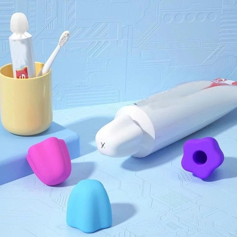 Nắp Kem Đánh Răng Tự Đóng Bằng Silicon, Dụng Cụ Bóp Kem Đánh Răng Tự Bịt Kín, Tiết Kiệm Và Tiện Lợi