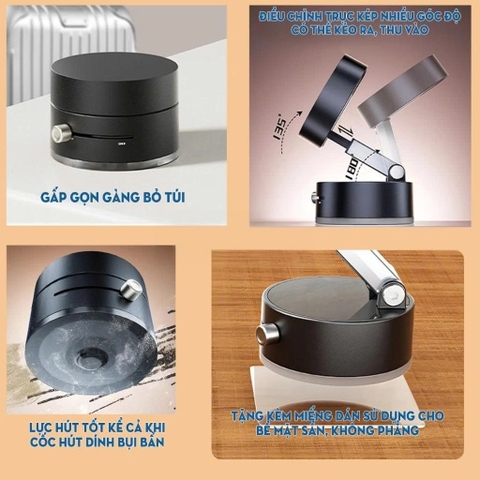 Giá Đỡ Từ Tính Cho Điện Thoại Di Động Có Thể Gập Lại Đa Năng, Công nghệ Từ Tính Giá Đỡ Hút Chân Không Trên Ô Tô