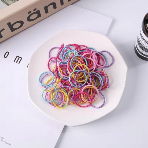 Set 100 Thun Buộc Tóc Nữ, Dây Cột Tóc Nhiều Màu, “Nàng Thơ” Của Mọi Phong Cách – Nhẹ Nhàng, Ngọt Ngào, Cực Xinh