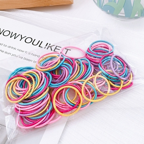 Set 100 Thun Buộc Tóc Nữ, Dây Cột Tóc Nhiều Màu, “Nàng Thơ” Của Mọi Phong Cách – Nhẹ Nhàng, Ngọt Ngào, Cực Xinh