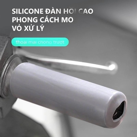Vỏ Bọc Tay Lái Xe Máy Bằng Silicon Tự Co Giãn, Chống Trượt Và Chống Rung Khi Đi Mưa
