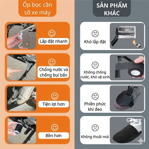 Vỏ Bọc Cần Số Xe Máy Bằng Silicon, Ốp Chống Mòn Cần Sang Số, Phù Hợp Nhiều Dòng Xe