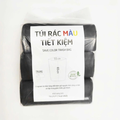 1 Kg Túi Đựng Rác Cuộn TATOMO Tiện Dụng Màu Đen Loại Cực Dai Đủ Size
