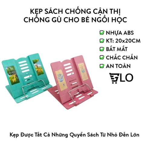 Kẹp Sách Chống Cận Thị, Kệ Sách Chống Gù Cho Bé Ngồi Học