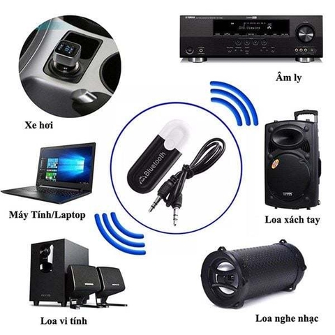 USB Bluetooth HJX-001 Tạo Bluetooth Cho Loa & Amply, Biến Loa Thường Thành Loa Không Dây – Chỉ Trong 1 Bước Cắm