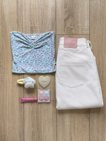 Cream Wide Pants