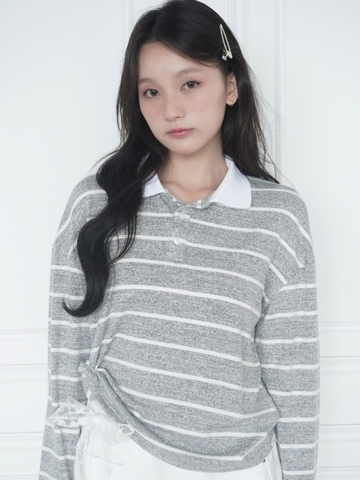 Dreamy long sleeved polo Top