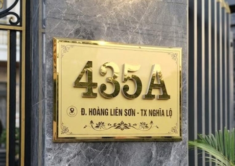 THIẾT KẾ BIỂN SỐ NHÀ