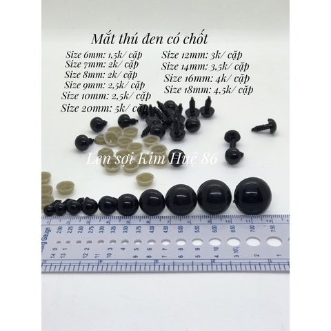 Mắt thú có chốt gài an toàn ( 10 cái)