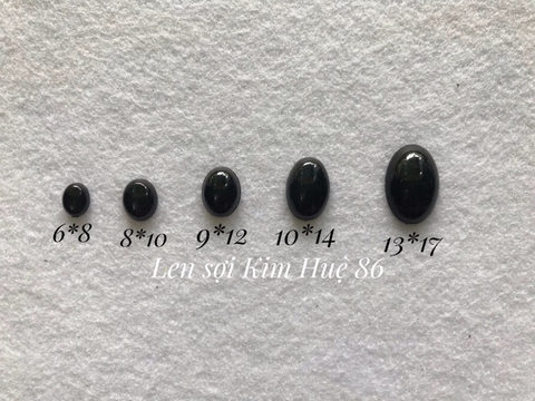 Mắt Oval dán màu đen (20 cái )