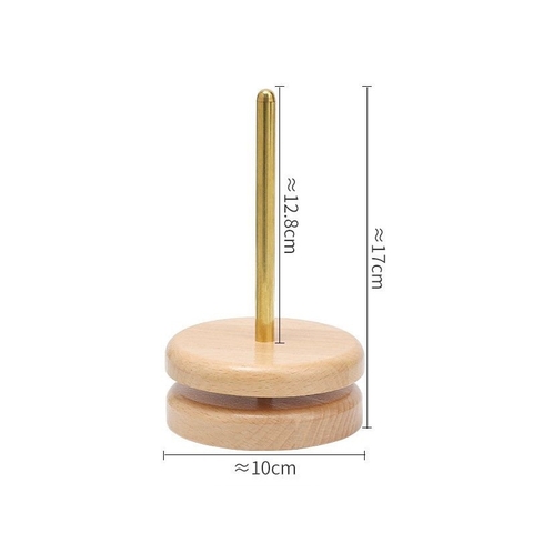 Giá đỡ len, trục xoay len bằng gỗ sồi