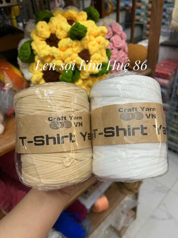 Sợi vải trơn T-shirt Yarn cuộn 250g