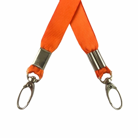 Dây đeo thẻ lụa 1.5cm đầu móc xoay [50] (100)