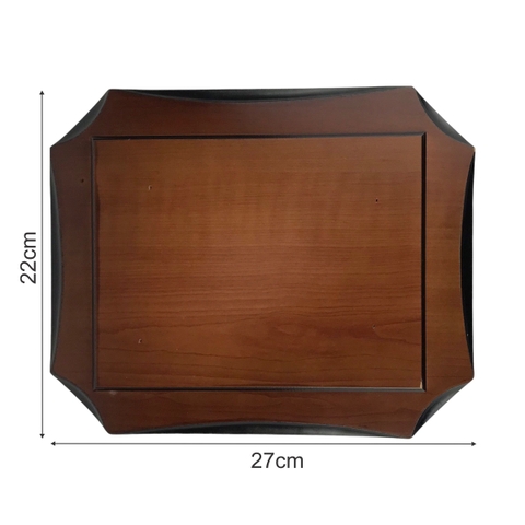 Bảng vinh danh gỗ 22x27cm cao cấp vát góc