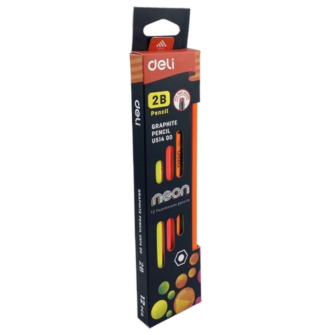 Bút chì gỗ Deli Neon U514 (12/144)