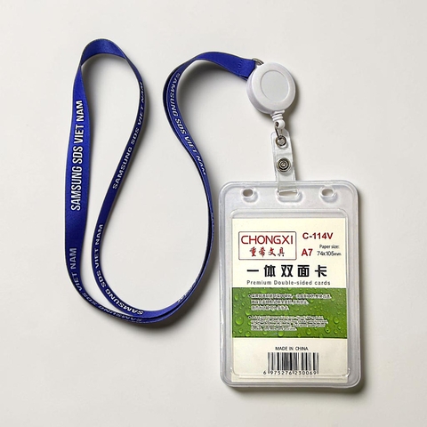 Dây đeo thẻ Satin 1cm/1.5cm/2cm gắn yoyo co rút