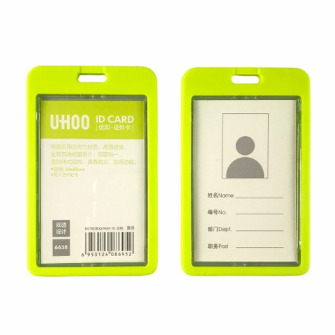 Bao đựng thẻ Uhoo 6638 5.4x8.5cm 2 mặt đứng (6)