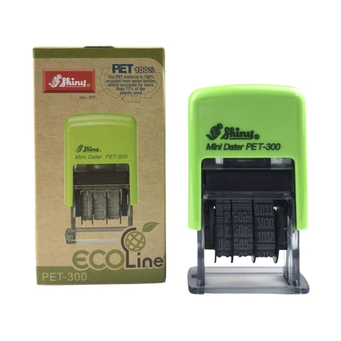Dấu date tự động - Thẻ mực Shiny PET300 3mm trắng