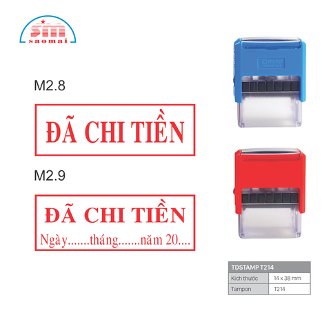 Dấu đã chi tiền S842 / S843 / T214