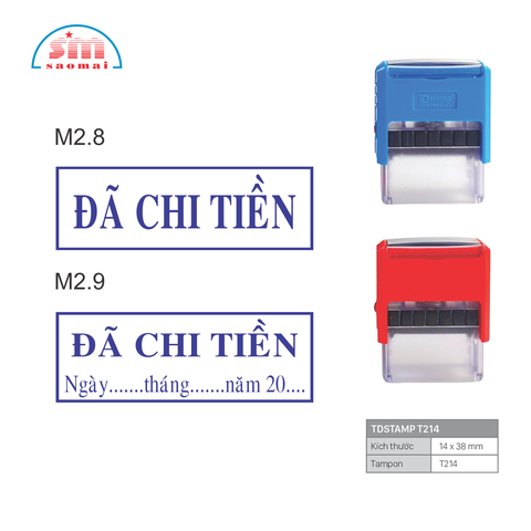 Dấu đã chi tiền S842 / S843 / T214