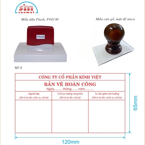 Dấu bản vẽ hoàn công