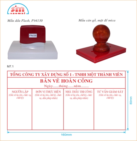Dấu bản vẽ hoàn công