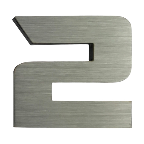 Số dán biển hiệu inox