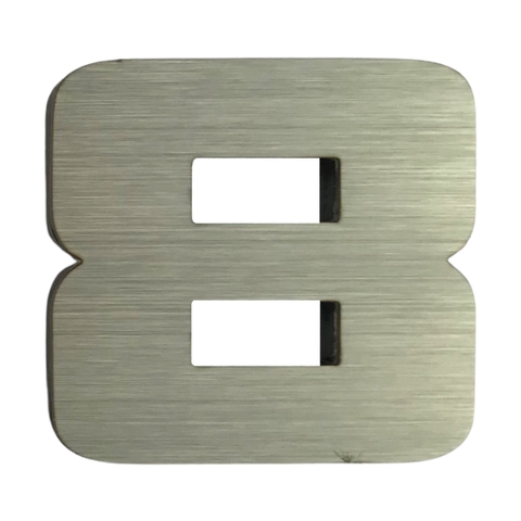 Số dán biển hiệu inox