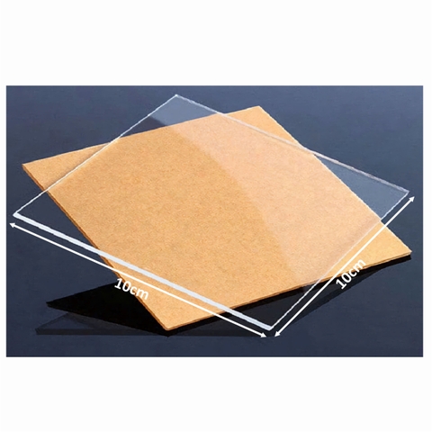 Tấm mica trong 10x10cm / 20x10cm / 20x15cm / 30x20cm / 30x40cm, Acrylic, Mica tấm