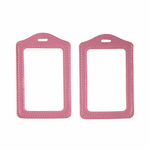 Bao đựng thẻ da 5.5x8.5cm 2 mặt kiếng đứng (50)
