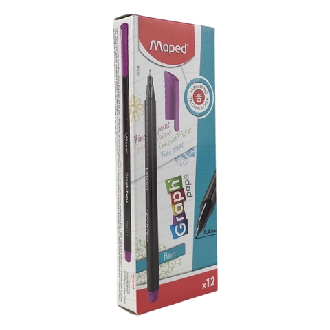 Bút lông kim Maped Graph Peps 0.4mm (12)