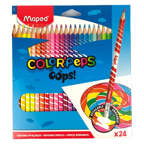 Bút chì màu Maped có gôm Oops 832812 / 832824