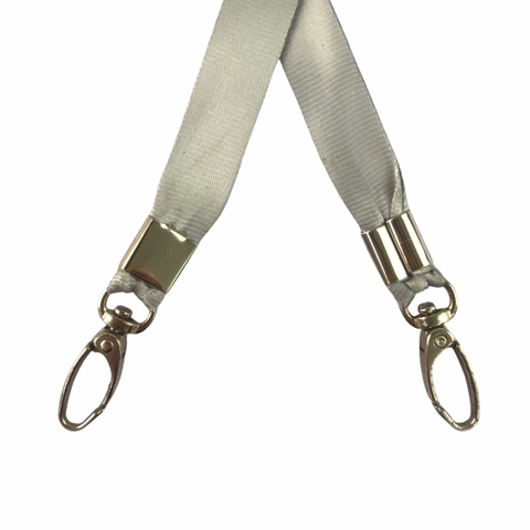 Dây đeo thẻ lụa 1.5cm đầu móc xoay [50] (100)