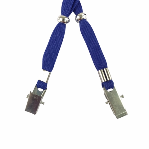 Dây đeo thẻ dù 1cm kẹp sắt [50] (100)