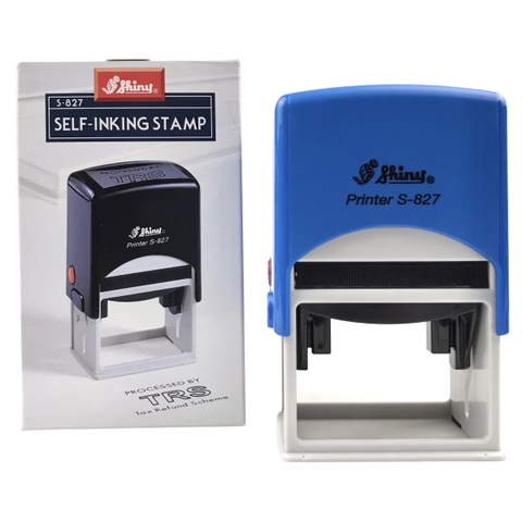 Dấu - Thẻ mực Shiny S827 50x30mm trắng