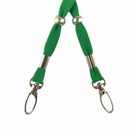 Dây đeo thẻ dù 1cm đầu móc xoay [50] (100)