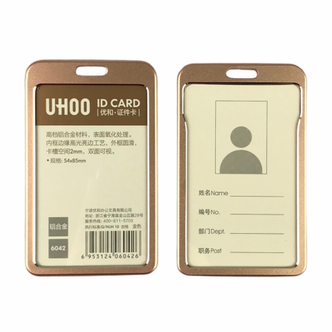 Bao đựng thẻ nhôm Uhoo 6042 5.4x8.5cm 2 mặt đứng (6)