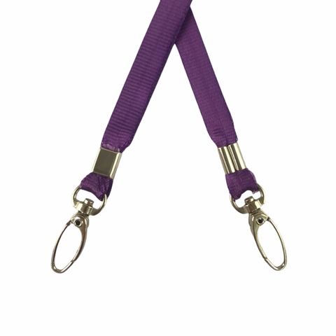 Dây đeo thẻ lụa 1cm đầu móc xoay [50] (100)