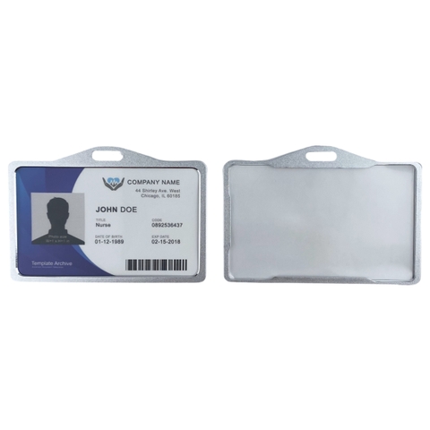 Bao đựng thẻ nhôm HCX4 8.4x5.2cm 2 mặt ngang (20,25)