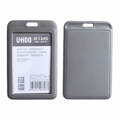 Bao đựng thẻ Uhoo 6634 5.4x8.5cm 1 mặt đứng vàng (6/120/720)