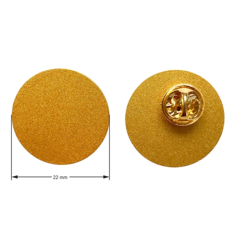 Phôi thẻ tên kim loại BT50 Φ22mm vàng (50)