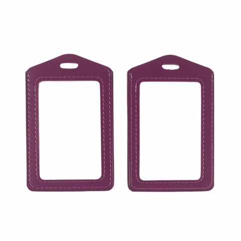 Bao đựng thẻ da 5.5x8.5cm 2 mặt kiếng đứng (50)