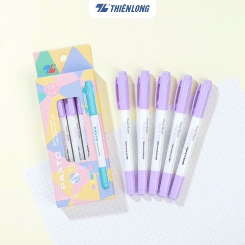 Bút dạ quang 2 đầu TL Flexoffice Pazto HL-016 (5)