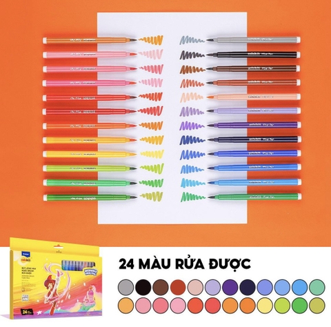 Bút lông màu rửa được TL Colokit SWM-C010/AK / SWM-C011/AK