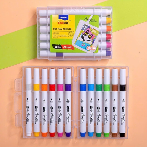 Bút lông màu Acrylic TL Colokit ACM-C017 / ACM-C018 / ACM-C019, Acrylic Marker