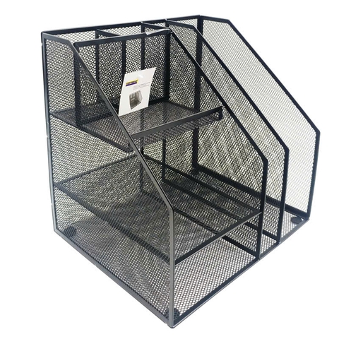 Kệ hồ sơ 2 ngăn lưới Toppoint HY17293A, Kệ rổ, Kệ đựng hồ sơ