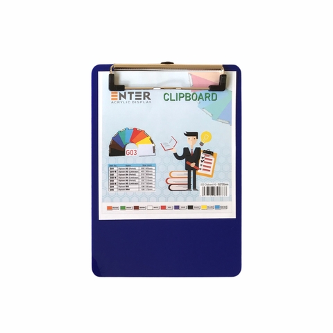 Bìa trình ký mica Enter G03 16.5x21.5cm A5 đứng (20)
