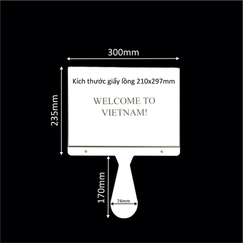 Bảng thông tin mica có tay cầm Enter J01 / J02 (10)