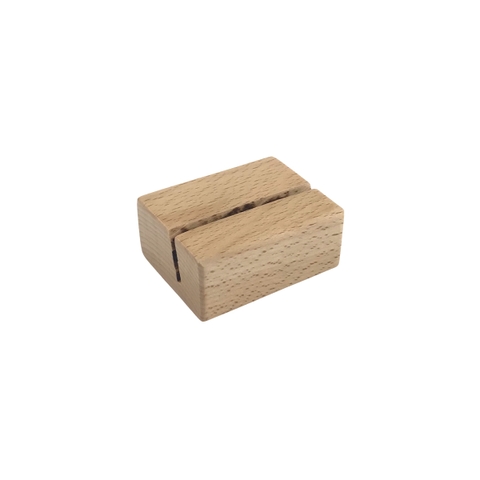 Đế gỗ Enter FG-10 50x40x25mm, Đế gỗ giữ Namecard, Giá đỡ kẹp ảnh mini, Kệ cài bàn đặt tiệc, Chân menu gỗ (20)